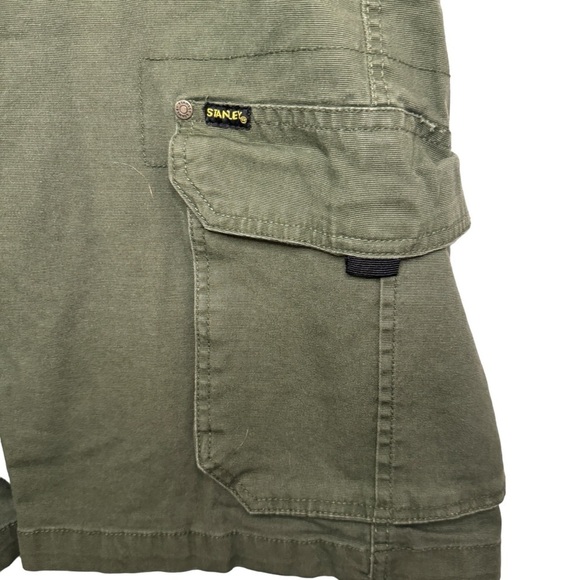 Stanley Cargo Shorts with Stretch in Olive army green Mens size 40 - Picture 4 of 10